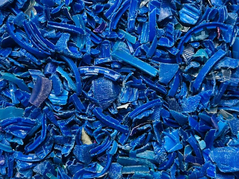 HDPE Regrinds blue color