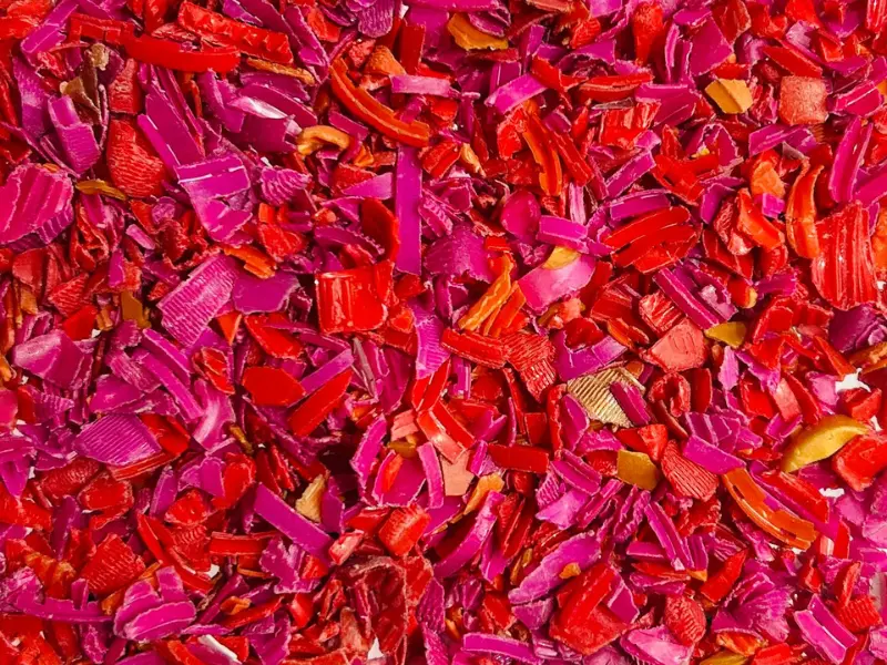 HDPE Regrinds red color